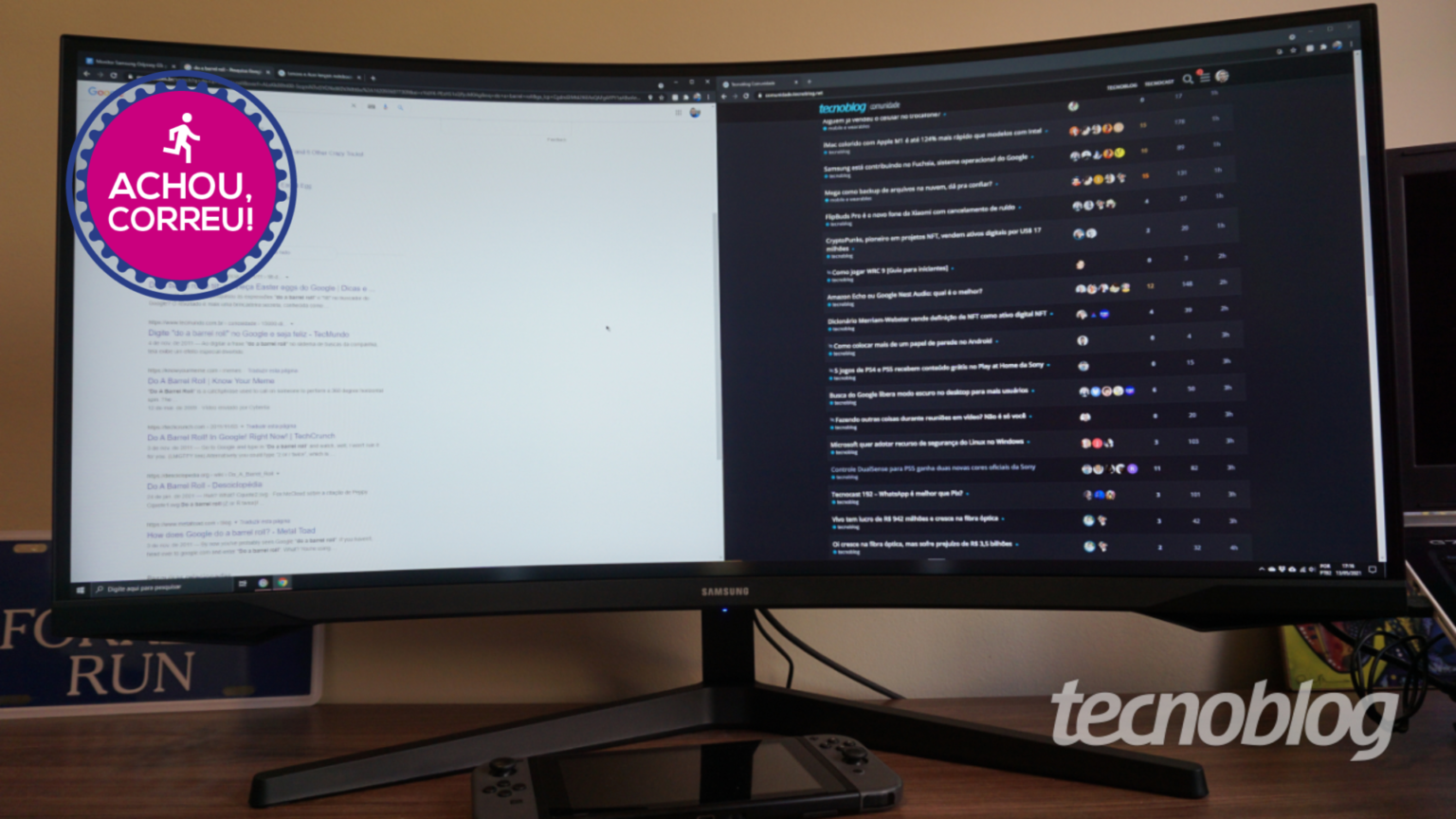 Monitor Samsung Odyssey G5 com tela curva de 27″ tem 23% OFF em até 18x